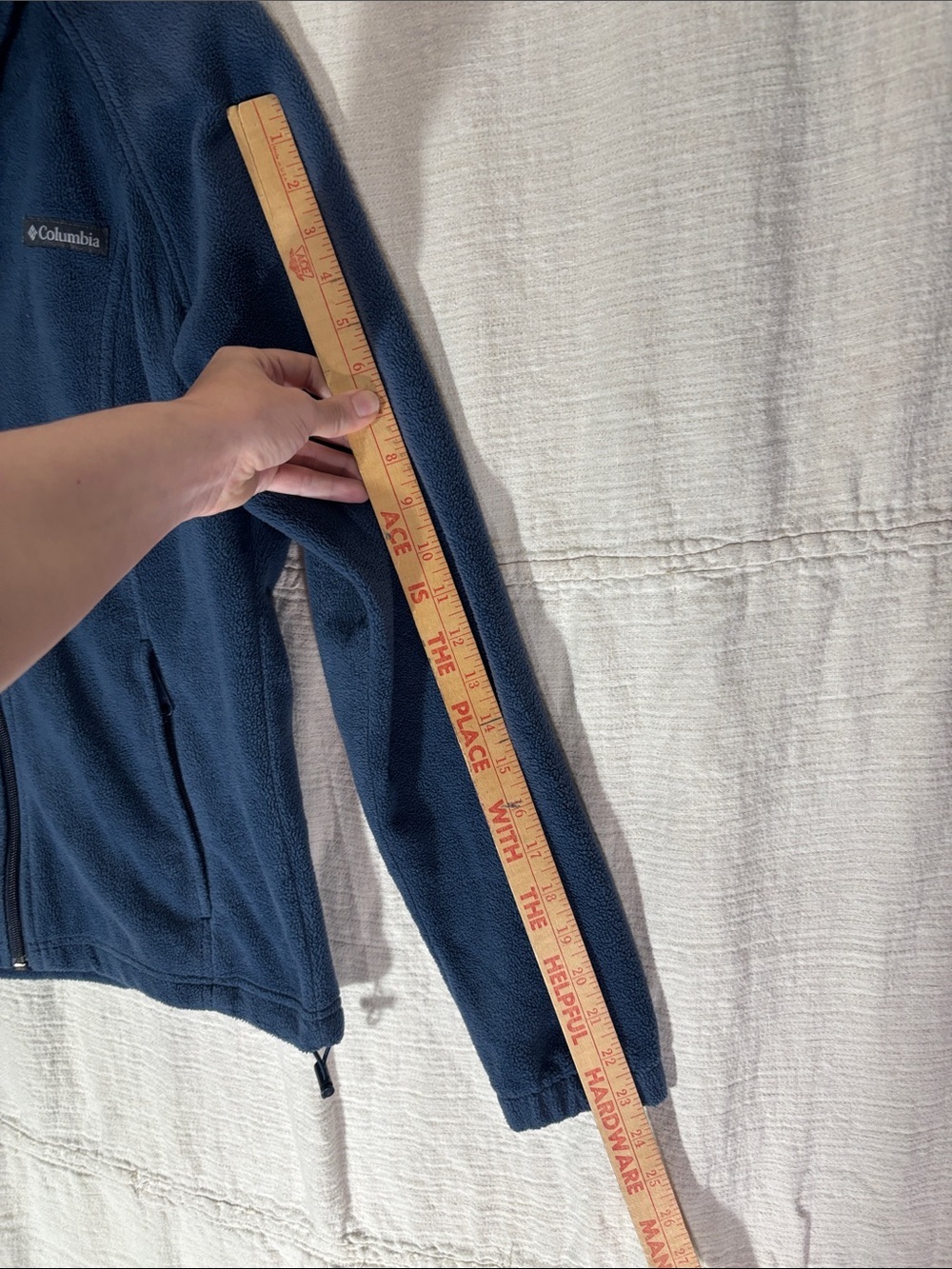 Columbia Dark Blue Full-Zip Teddy Fleece Jacket - Picture 4 of 9